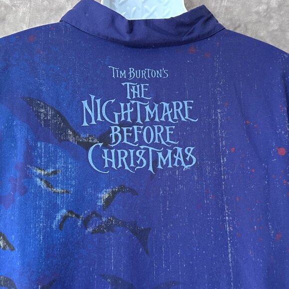 Disney Store The Nightmare Before Christmas Jack Skellington Button Down Sz XL - Picture 10 of 11